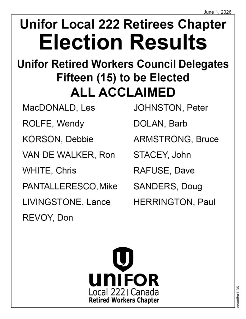 Retired Workers Council June 1 2026
